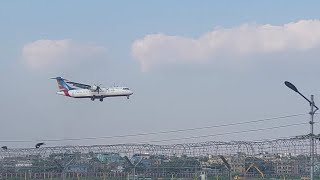 plane landing at dhaka international airport  ঢাকায় বিমান উড়ার অদ্ভুত দৃশ্য [upl. by Grannia]