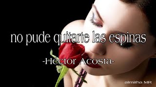 no pude quitarte las espinas  Héctor Acosta quotel toritoquot  bachata LETRA [upl. by Marcus]