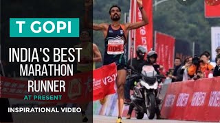 T Gopi  Indias best Marathon runner Olympian Asian Marathon 2017 Champion amp 2 time WC qualifier [upl. by Aysahc]