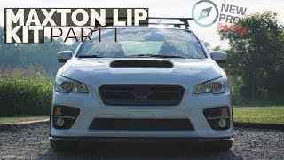 WRX amp STI Maxton Gloss Black Lip Kit [upl. by Haimehen234]