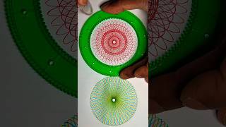 The red wheel spirograph😍 asmr art spirograph drawing viral relaxing satisfying song [upl. by Aydni]