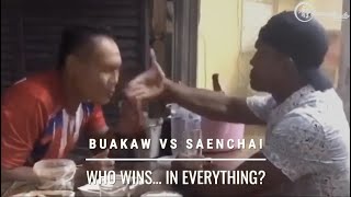 Buakaw vs Saenchai WHO WINS IN EVERYTHING [upl. by Dihahs]