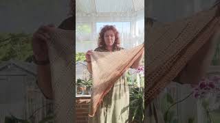 The crochet shawl is ready  lets try it on crochet [upl. by Atsirhc]