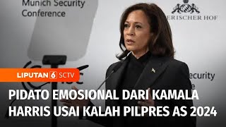 Live Report Kamala Harris Sampaikan Pidato Emosional Usai Kalah di Pilpres AS 2024  Liputan 6 [upl. by Areht176]