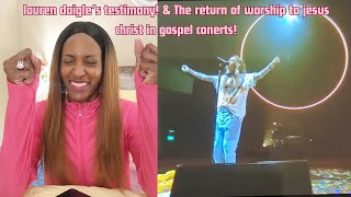 The return of WORSHIP to the Lord Jesus in concerts Lauren Daigles testimony laurendaigle [upl. by Hein218]