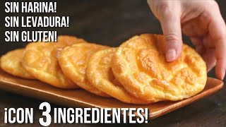 El MEJOR Pan sin carbohidratos  PAN NUBE Con 3 ingredientes [upl. by Cirdet]