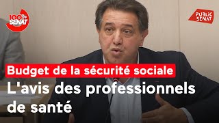 Budget de la sécurité sociale  lavis des professionnels de santé [upl. by Learrsi309]