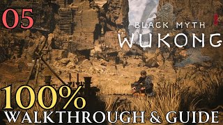 Black Myth Wukong 100 part 5  Chapter 2 Fright Cliff Walkthrough amp Guide [upl. by Ahsikam]