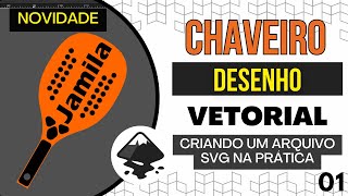 01  CHAVEIRO de Beach Tennis do vetor ao fatiamento no Orca Slicer [upl. by Annawot]