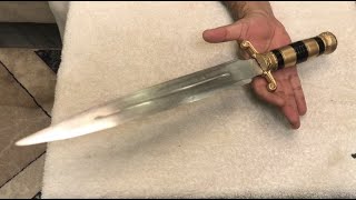 The Art of Restoration Greek Parazonium Dagger II Bringing Back the Glory Restoring a Greek Dagger [upl. by Yelloh534]