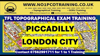 PICCADILLY TFL TOPOGRAPHICAL SKILLS TEST TRAINING SEPTEMBER 2022PCO LICENSE LONDON [upl. by Reeba]