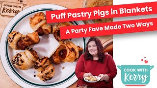 Puff Pastry Pigs in Blankets A Party Fave Made Two Ways [upl. by Noslen586]