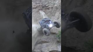 Rock Bouncer Jumps Off Cliff hillclimb offroad shorts [upl. by Packston]