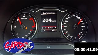 Audi A3 8V 20 TDI SLine 110KW150 PS 0100 0topspeed acceleration Beschleunigung [upl. by Jo-Anne70]