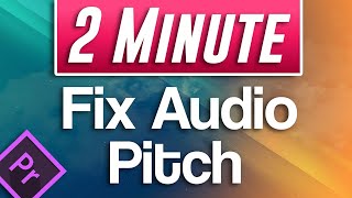 Premiere Pro  How to Speed Up Audio without Changing Pitch [upl. by Yank]