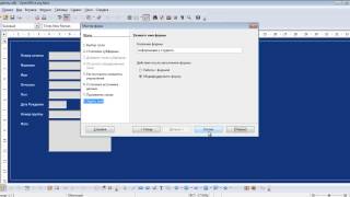 Создание формы в open office base [upl. by Repinuj634]