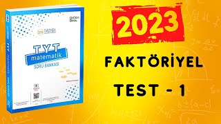 345 TYT MATEMATİK SORU BANKASI ÇÖZÜMLERİ  2023  FAKTÖRİYEL  TEST 1 [upl. by Ramah]