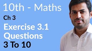 Class  10th Ex  33 Q1 v Maths Pair of Linear Equations in Two Variables NCERT CBSE [upl. by Nickles106]