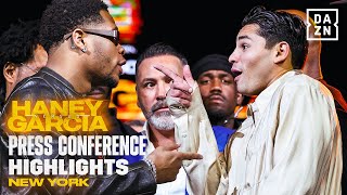 Devin Haney vs Ryan Garcia  New York Press Tour Highlights [upl. by Yenffit]