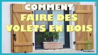 Comment faire des volet en bois [upl. by Brien]