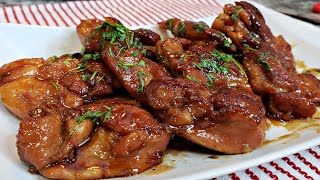 Honey Butter Glazed Chicken Thighs  Easy Glazed Chicken Recipe [upl. by Osric]