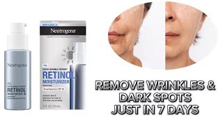 Neutrogena Rapid Wrinkle Repair Retinol Moisturizer Sunscreen SPF 30  Review BenefitsPrice [upl. by Ardnasella494]