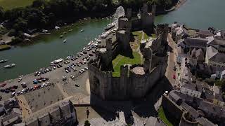 Caernarfon Castle from above Unedited [upl. by Lew]