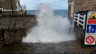 Grande marée  24 mars 2023  SaintMalo Rochebonne [upl. by Aitetel]