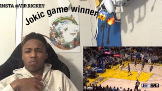 WARRIORS VS NUGGETS REACTION [upl. by Acebber]