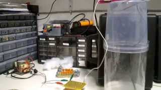 DIY Electrostatic Precipitator With Liquid Electrode Test Chamber [upl. by Aztilem]