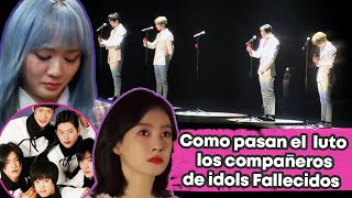 Como pasan el luto los Compañeros de idols Fallecidos [upl. by Yelkrab887]