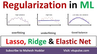 Regularization Lasso vs Ridge vs Elastic Net Overfitting Underfitting Bias amp Variance Mahesh Huddar [upl. by Junius704]