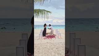 A perfect proposal in paradise cancunproposal engaged [upl. by Eltsyek179]