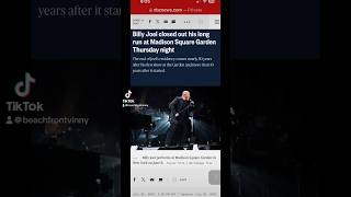 Billy Joel’s Last MSG Show End of an Era billyjoel mikedelguidice bigshot fypシ゚viral [upl. by Meeka967]