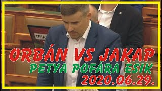 Jakab Péter botránya  20200629 Azonnal kérdések  ezért vette el a szót Kövér László [upl. by Zetroc270]