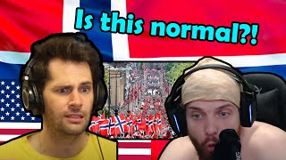 Norwegian Guy Reacting To American Guy Reacting to 17 Mai [upl. by Loralyn461]