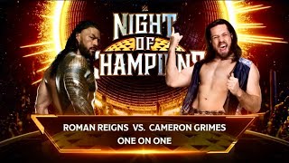 ROMAN REIGNS VS CAMERON GRIMES WWE 2k24 Simulation Match [upl. by Etteniuqna]