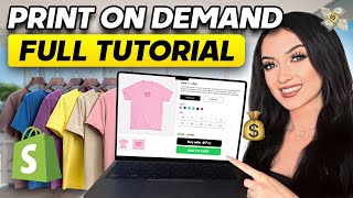 How to Start Print on Demand STEP BY STEP FREE COURSE [upl. by Carlye459]