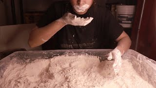 Cornstarch ASMR Powder Play and Handfuls [upl. by O'Conner]