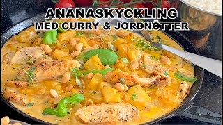 Ananaskyckling recept kycklinggryta mat [upl. by Noell]