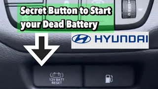 Hyundai Ioniq Hybrid SECRET BUTTON to start Your Dead BATTERY [upl. by Hairu618]