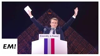 Élection présidentielle  Revivez le discours d’Emmanuel Macron au Louvre [upl. by Blisse]