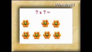 Table de multiplication de 7 avec exercices sous la vidéo [upl. by Noirad661]