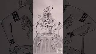 Lord Shiva Drawing  Mahadev Drawing shorts drawing youtubeshorts mahadev [upl. by Sesylu]