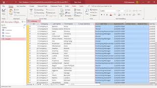 How to Order Fields in Datasheet View in MS Access  Office 365 [upl. by Egidius]