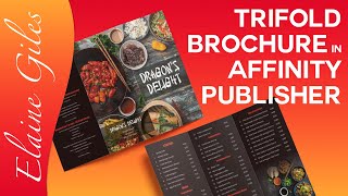 Trifold Brochure in Affinity Publisher [upl. by Lledor]