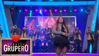 Valentina Elizalde debutó sobre nuestro escenario para interpretar Ebrio de amor Corazón Grupero [upl. by Neivad]