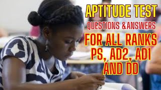 APTITUDE TEST QUESTIONS amp ANSWERS FOR ALL RANKS [upl. by Kissel]