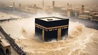 Holy Kaaba flooded MASSIVE Flood Hits Makkah Taif Saudi Arabia [upl. by Alexandria]