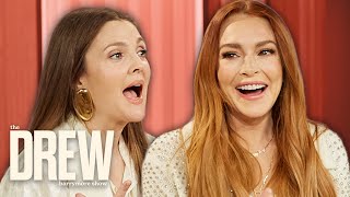 Lindsay Lohan Reveals Emotional Reaction to Son Watching quotParent Trapquot  The Drew Barrymore Show [upl. by Yelnik]